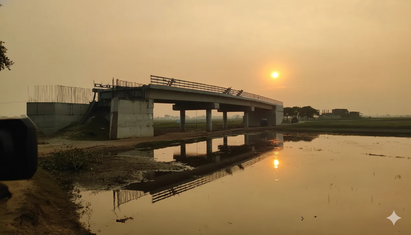 ৭ কোটি টাকার সেতুর কাজ শেষ না করেই পালিয়েছে ঠিকাদার